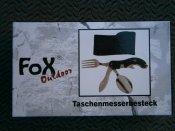 Набор столовый карманный туристический 4 в 1 Fox Outdoor 44050 Германия