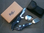 Набор столовый карманный туристический 4 в 1 Fox Outdoor 44050 Германия