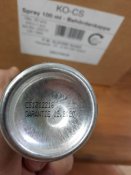 Газовий балончик Ko Сs, обєм 100 ml. Новий товар. (1 шт.)