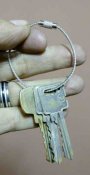 Кольцо-карабин (гибкий тросик) EDC. Блиц.