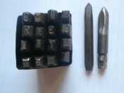 Набор букв 7 мм и 2 керна для исторических реконструкторов .