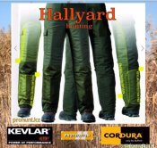 Брюки с защитой, Hallyard (XL) Kevlar, Cordura, Teflon.