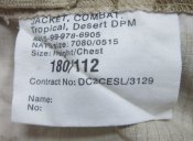 Китель куртка Jacket Combat Tropical Desert DPM 180/112, армия ВС Великобритании