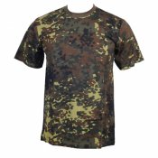 Футболка камуфляж Flecktarn, новая, 100% хлопок (Украина). Размер "48"