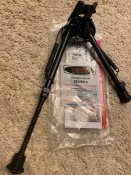 S-LM Сошки Harris Bipod (шарнирная база 22,9см - 30см)