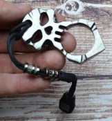 EDC брелок-стеклобой Череп,с паракордом.