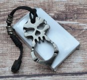 EDC брелок-стеклобой Череп,с паракордом.