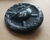 Знак за ранение 3 степень в "черном" Verwundetenabzeichen, без клейм, Вена, 3 рейх