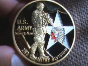 Медаль жетон 2nd Infantry Division США