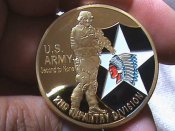Медаль жетон 2nd Infantry Division США