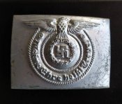 Стальная пряжка СС.Ранняя копия.