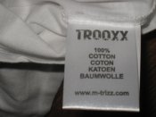 Лот №А2586 Футболки Великобритания оригинал Trooxx х/б с V-образным вырезом ХL (long) белая