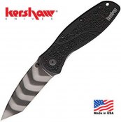 Складной нож от компании Kershaw. Модель Blur Tanto Tiger Striped (1670TTS) CTS-BDZ1. Оригинал