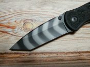 Складной нож от компании Kershaw. Модель Blur Tanto Tiger Striped (1670TTS) CTS-BDZ1. Оригинал
