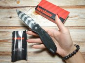 Складной нож от компании Kershaw. Модель Blur Tanto Tiger Striped (1670TTS) CTS-BDZ1. Оригинал