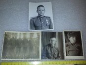 4 фото офицера связиста РККА с 1937-47г. (5-й. отдельный краснознаменный Проскуровский полк связи )