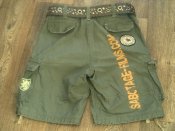 Sabotage semper unique - плотные шорты с ремнем + футболка