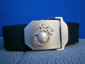 Ремень USMC, морская пехота США, чёрный ( MFH Германия ).