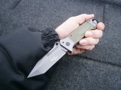 Нож складной. Германия G10-handle FoxOutdoor, тёмно-зелёный.