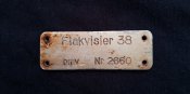 Табличка Flakvisier 38