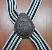 Подтяжки для штанов, галифе, X-образные, клеймо R, б/у, Швейцария