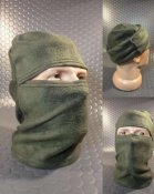 Новая флисовая балаклава,подшлемник,баф,шарф-труба,шапка-маска / Темно-зеленая