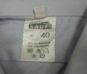 Рубашка форменная Kauf + погоны, размер 40/68, 1997 г, армия ВС Швейцарии