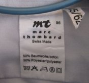 Рубашка форменная Marc Thombard, размер 45/62, 1996 г, полиция Швейцарии