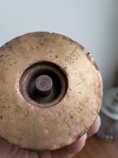 Блиндажная пепельница из немецкой гильзы. Цену снизил!