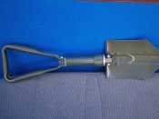 Лопата сапёрная складная BW 27033 Макс Фукс, Германия, оливковая в пластиковом чехле.