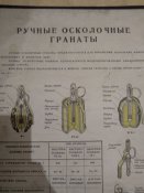 Картонный плакате гранаты...