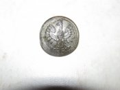 Польський мундирний гудзик. Латунь, поріблення.