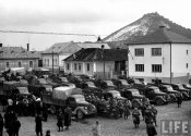 Polish and Hungarian troops congregating in village.Huszt, Czechoslovakia 1939.jpeg