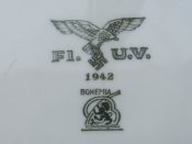Тарелка Luftwaffe.Клеймо Вohemia, 1942г.