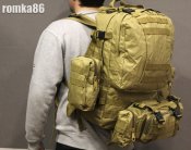 Рюкзак военный на 50-60 литров с подсумками (1004 )