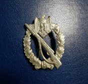 Пехотный Штурм в Серебре, сталь, контррельеф, минт