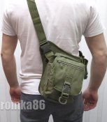Тактическая универсальная (набедренная) сумка на бедро (на пояс) под пистолет  (9001)