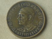 Настольная медаль " За нами будущее ! 1933г. А.Гитлер". Германия.