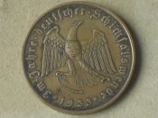 Настольная медаль " За нами будущее ! 1933г. А.Гитлер". Германия.