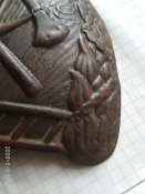 Какарда+Гренада с ранней Советской пожарной каски.