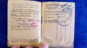 Красноармейская книжка. Прошёл всю войну. Сержант. Дошёл до Берлина.