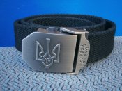 Ремінь з Тризубом Слава Україні0 чорний.