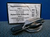 Набор столовый карманный туристический 4 в 1 Fox Outdoor 44050 Германия