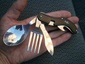 Набор столовый карманный туристический 4 в 1 Fox Outdoor 44050 Германия