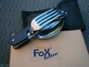 Набор столовый карманный туристический 4 в 1 Fox Outdoor 44050 Германия