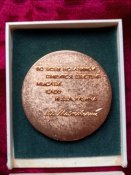 Настольная медаль 100 лет со дня рождения Ленина