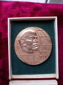 Настольная медаль 100 лет со дня рождения Ленина