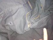 Милитари куртка по типу М-65 чёрная с подстёжкой - новая (есть дефект хранения) р.XXL №2