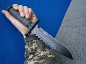 Ніж С-2518А, 32 см, в чохлі + кресало.