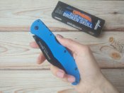 Складной нож от компании Cold Steel. Модель Broken Skull IV Blue (54S4A) CPM S35VN. Оригинал